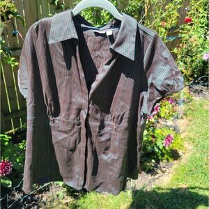 Apt. 9 Brown Button Down Shirt